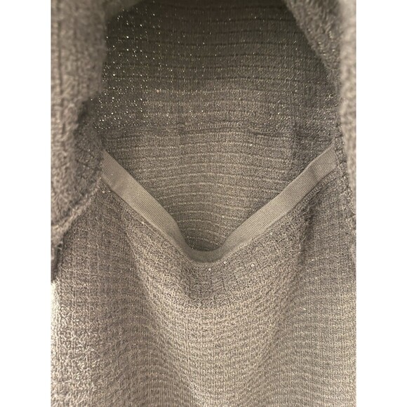 NWOT Self-Portrait BLACK FLORAL TEXTURED KNIT MIDI DRESS, special occasion dress - Picture 11 of 16